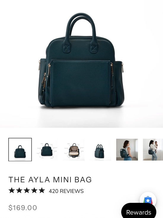 Ayla & Co Handbags - The Ayla Mini Bag - Peacock (color)